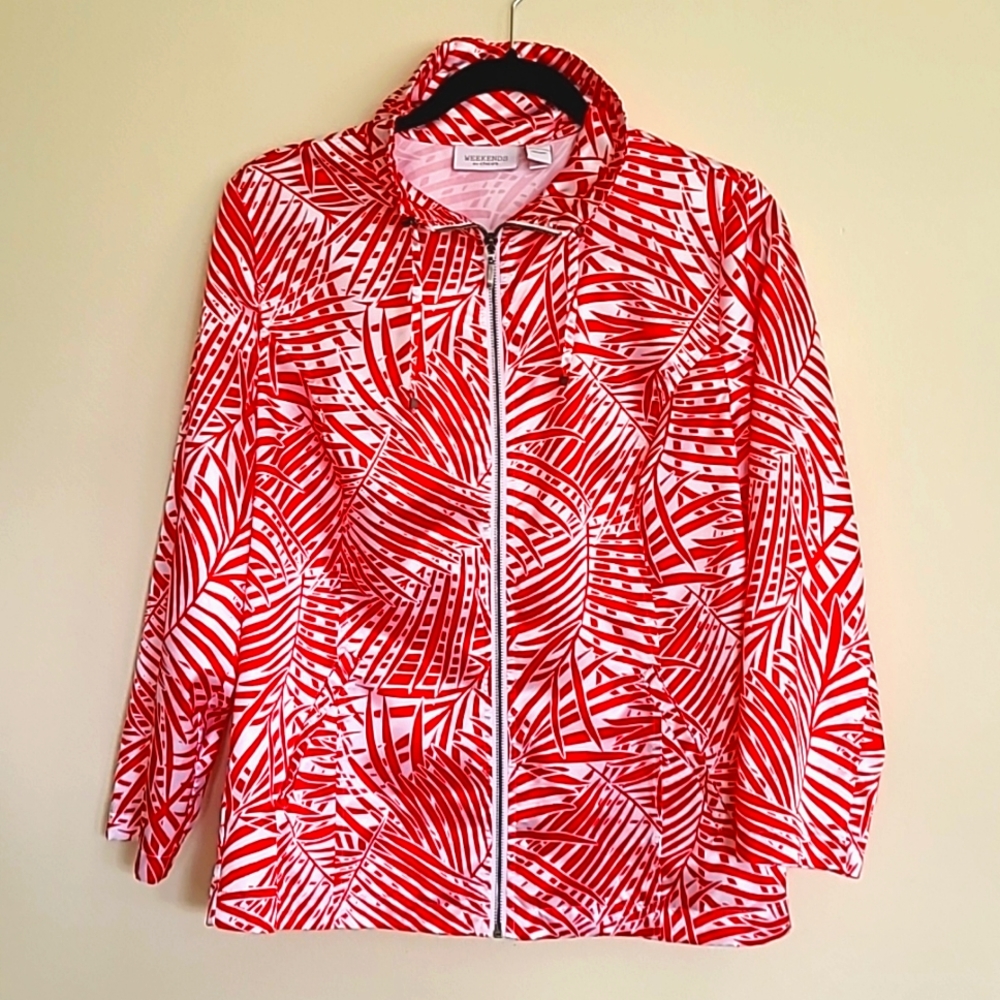 ♦️ Weekends by Chico's zip jacket